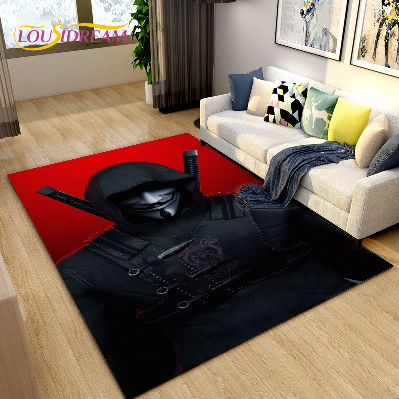 Kids Outdoor Movies - V for Vendetta,Movie Mask Area Rug