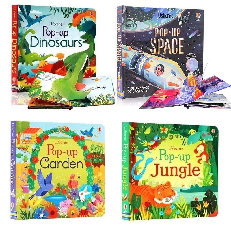 Kids Outdoor Tools - Usborne Pop Up Dinosaurs/Jungle/Garden 3D Flap