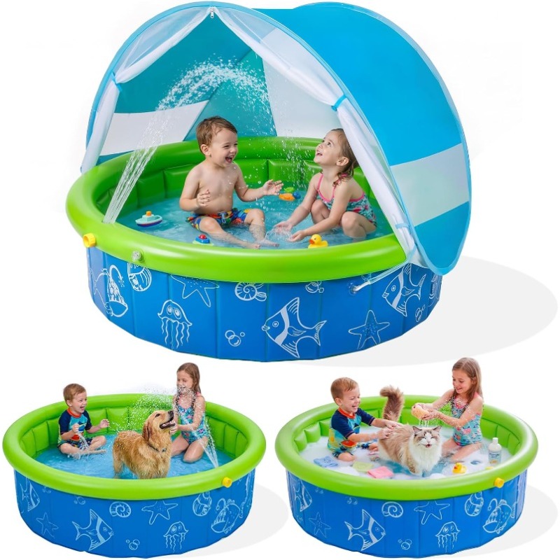 Kids Outdoor Tools - Kids Pool for Toddler Foldable Kiddie
