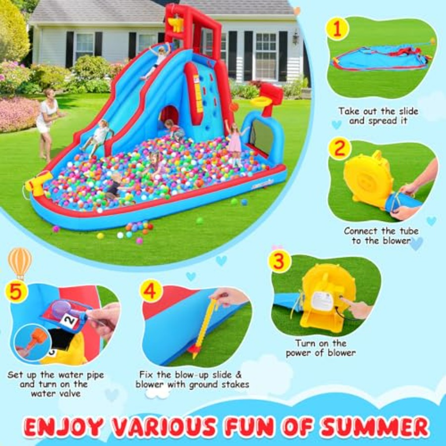 Backyard outdoor water slide i - đánh giá và giá Kids Outdoor House With Slide