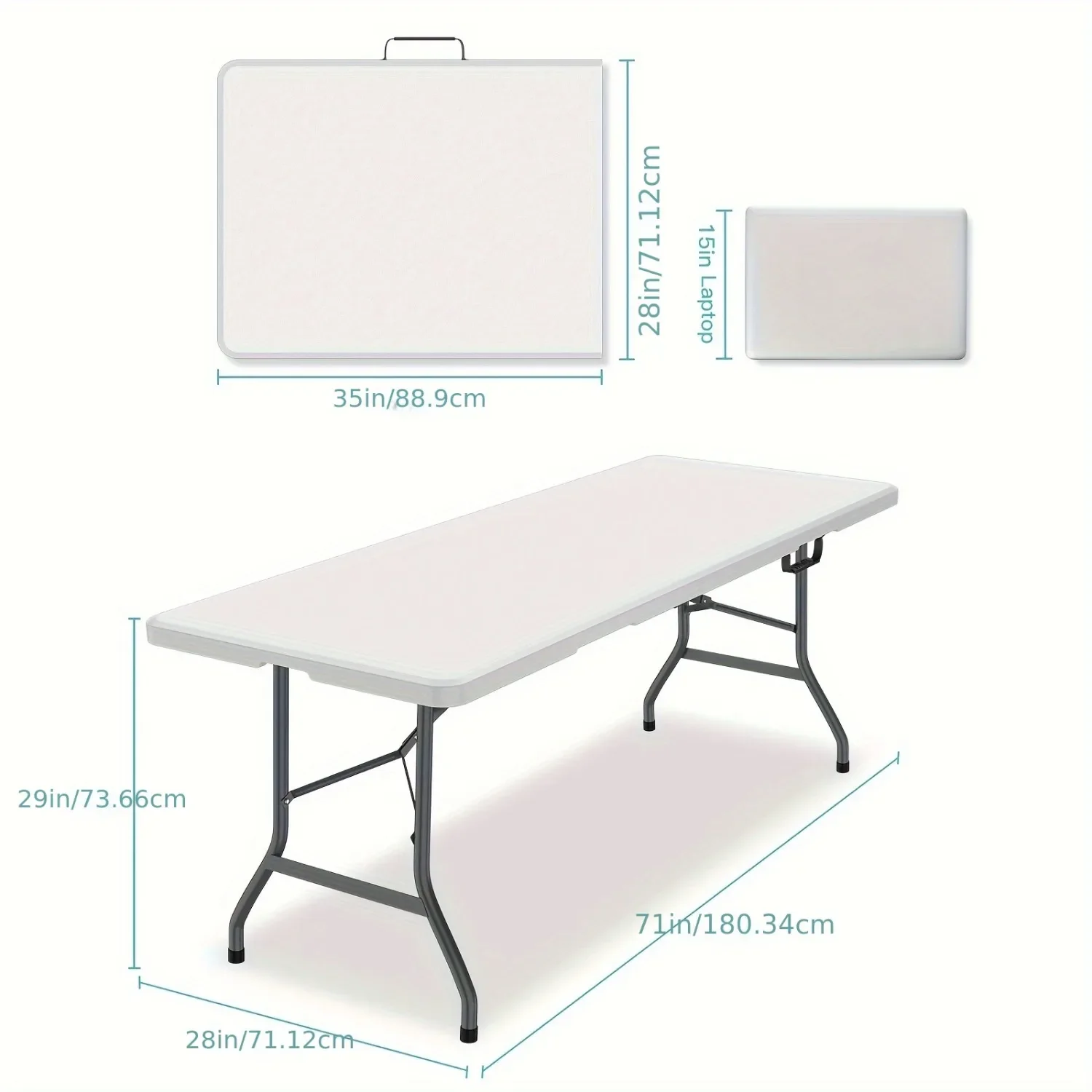 6FT Spacious Plastic Folding T - đánh giá và giá Kids Outdoor Dining Table