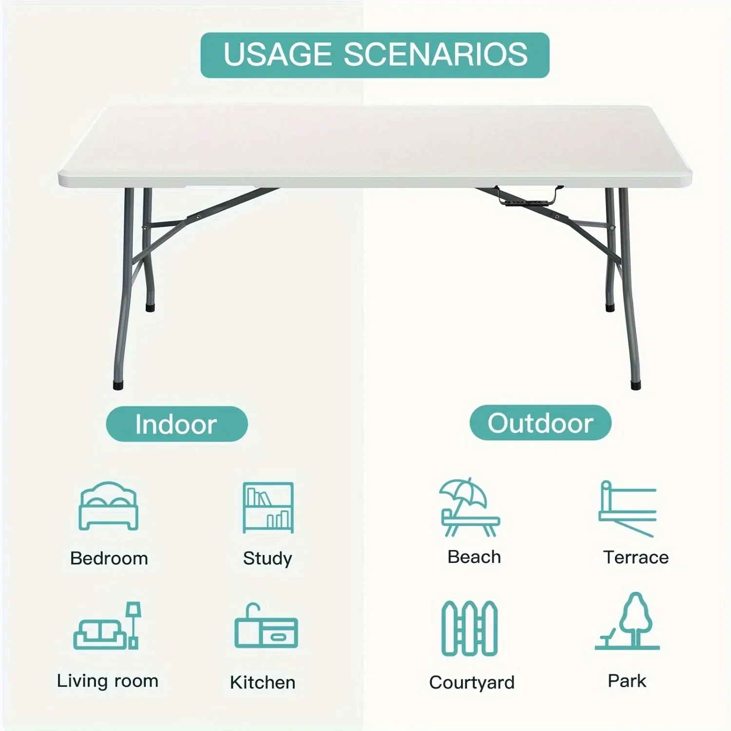 6FT Spacious Plastic Folding T - đánh giá và giá Kids Outdoor Dining Table