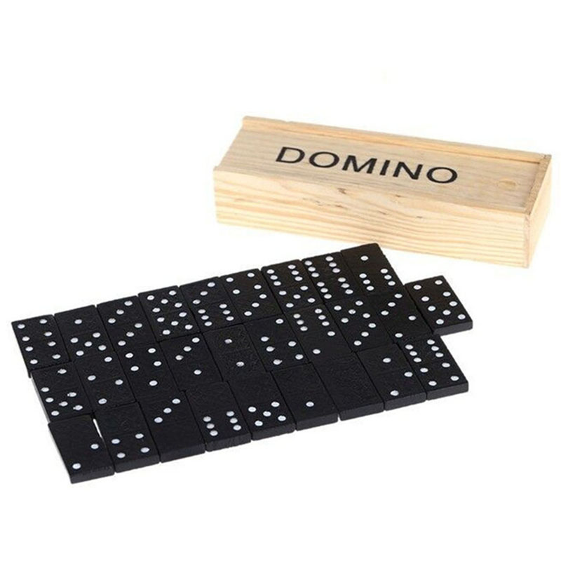 28pcs/Set Wooden Domino Board  - đánh giá và giá Kids Outdoor Wooden Table