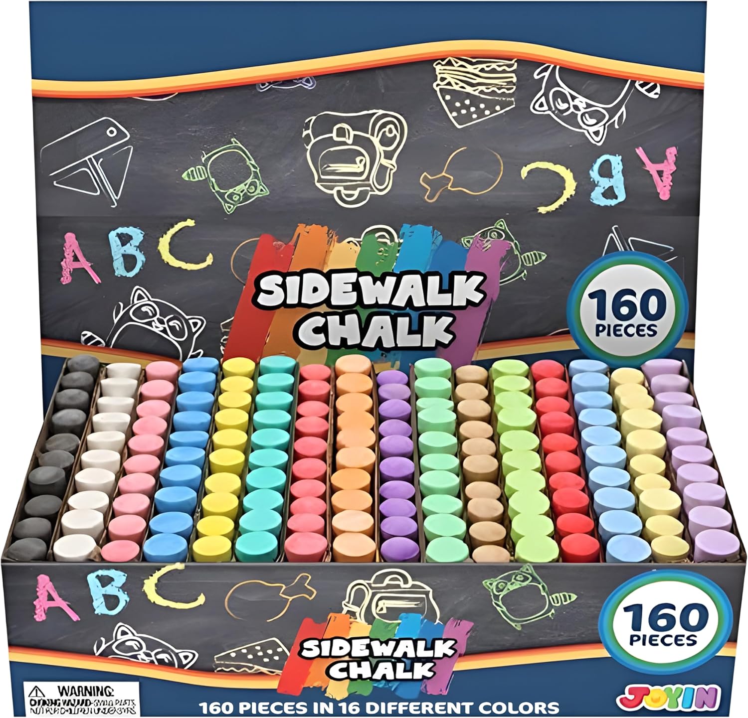 160 PCS Sidewalk Chalks Set No - đánh giá và giá Chalk Outdoor Jumbo