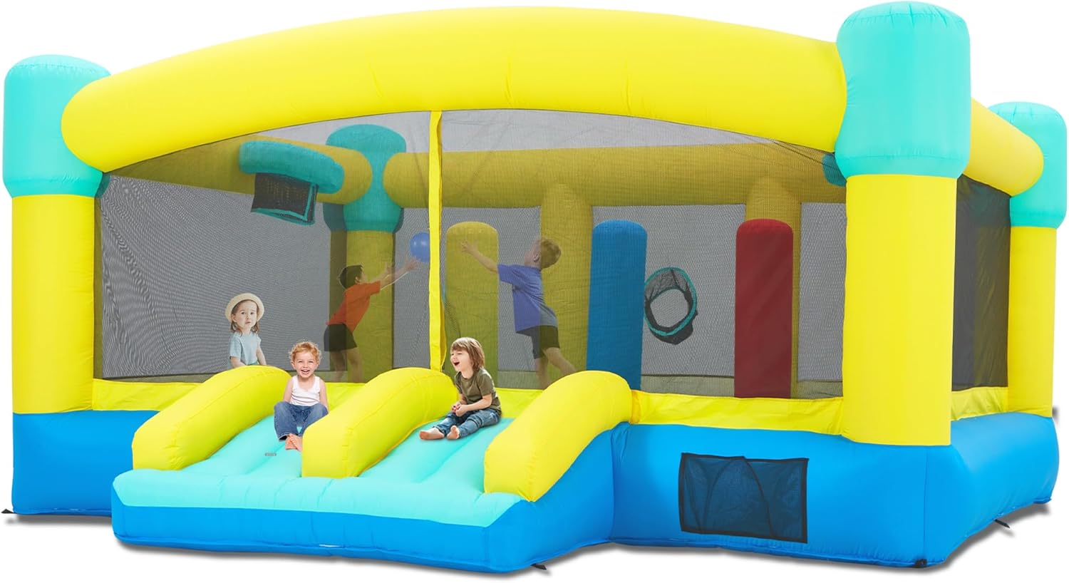Big Bounce House,15 x 14.8 FT  - đánh giá và giá Kids Outdoor House With Slide