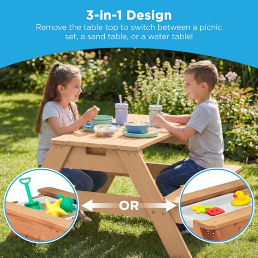 Outdoor kids picnic table with - đánh giá và giá Kids Outdoor Umbrella For Table