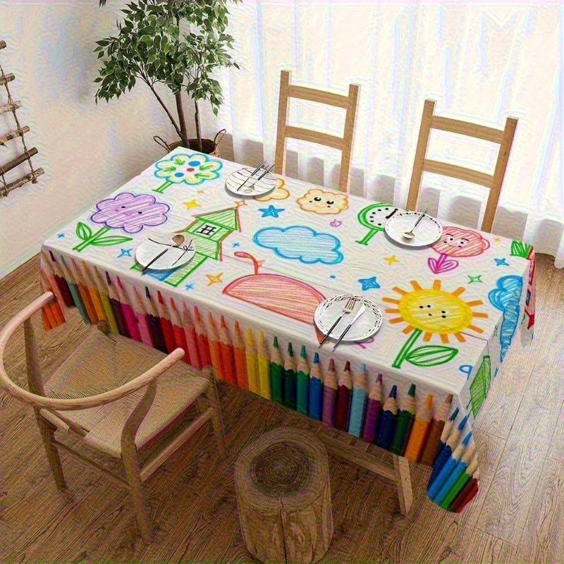 1pc Cartoon Pencil Pattern Tab - đánh giá và giá Kids Outdoor Dining Table