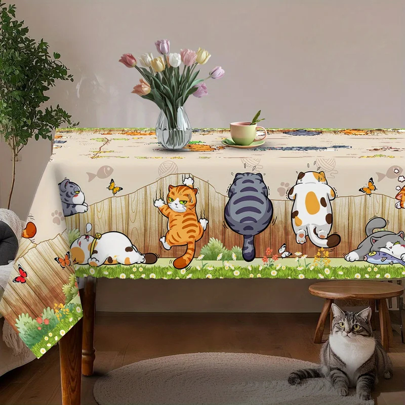 VIKAMA Beige Cartoon Cat Table - đánh giá và giá Kids Outdoor Dining Table