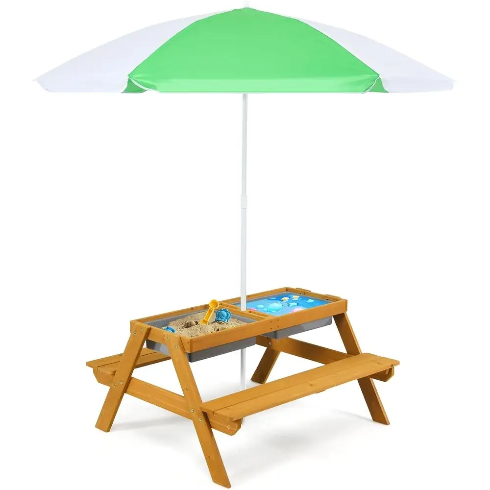 3-in-1 Height-Adjustable Umbre - đánh giá và giá Kids Outdoor Umbrella For Table