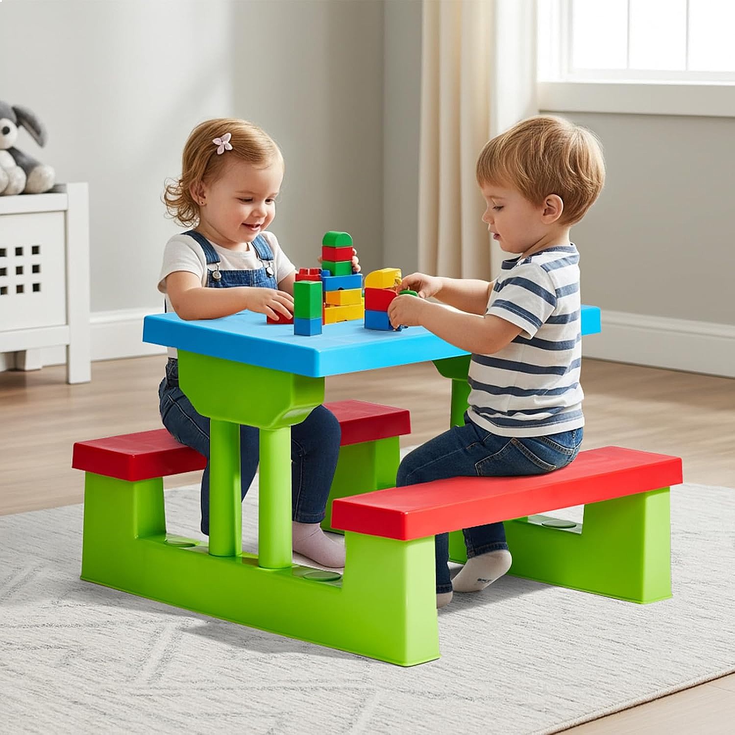 JOYMOR Kids Picnic Table with  - đánh giá và giá Kids Outdoor Umbrella For Table