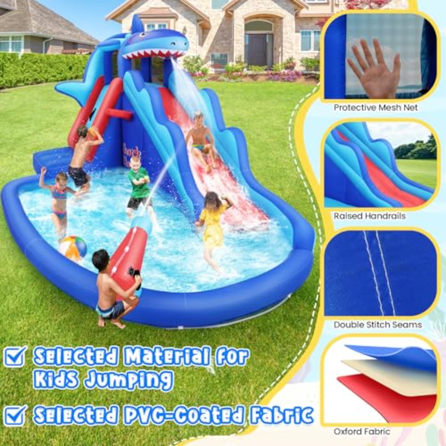 Outdoor/Indoor inflatable wate - đánh giá và giá Kids Outdoor House With Slide