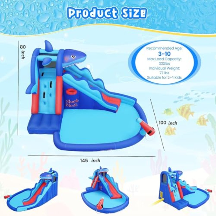 Outdoor/Indoor inflatable wate - đánh giá và giá Kids Outdoor House With Slide