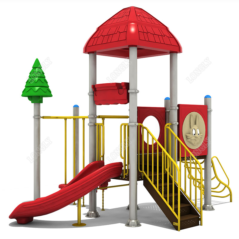 Red Plastic Slide for Kids LLD - đánh giá và giá Kids Outdoor Playground