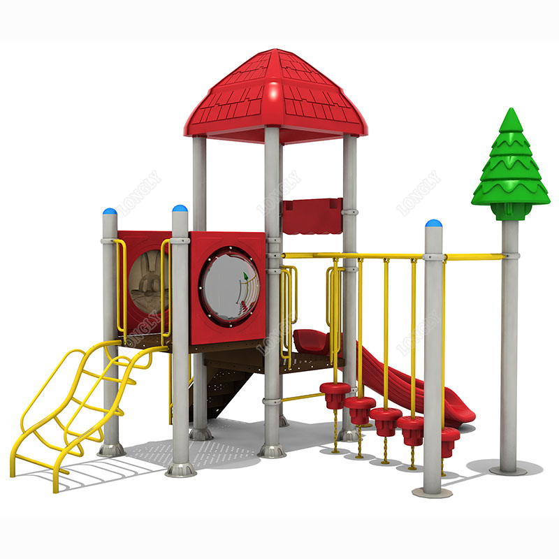 Red Plastic Slide for Kids LLD - đánh giá và giá Kids Outdoor Playground