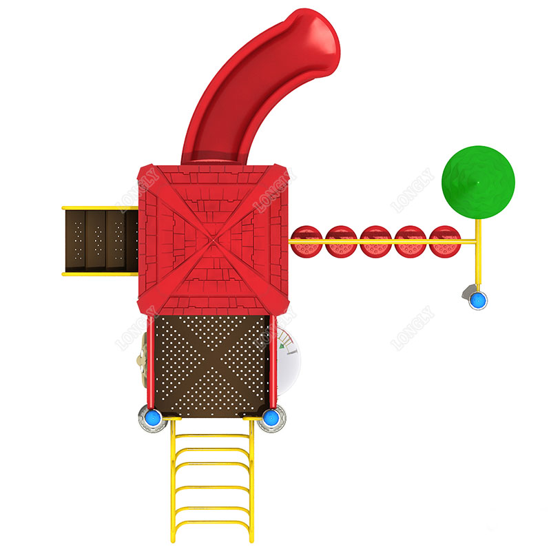 Red Plastic Slide for Kids LLD - đánh giá và giá Kids Outdoor Playground