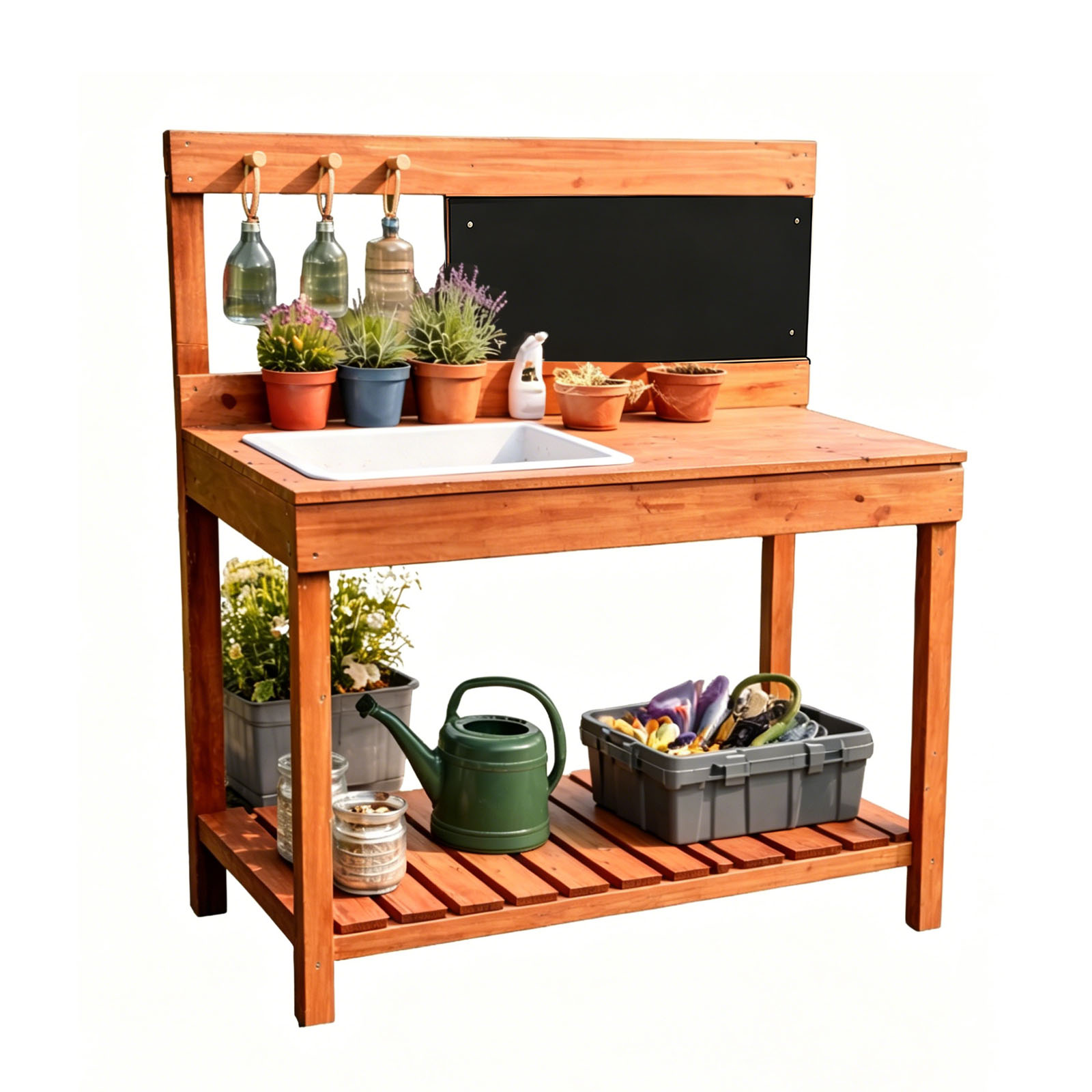 Wooden Potting Benches For Chi - đánh giá và giá Kids Outdoor Tools