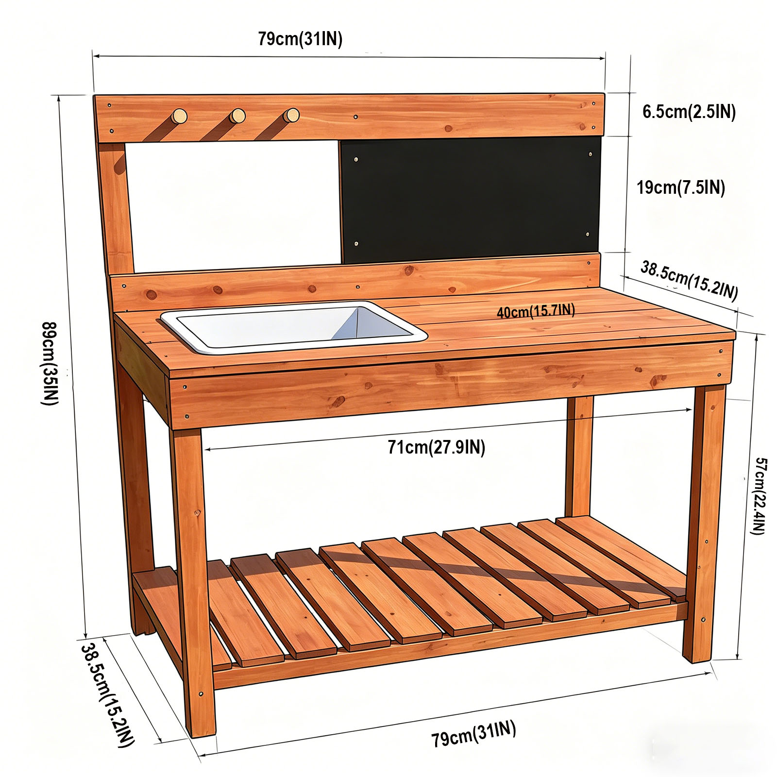 Wooden Potting Benches For Chi - đánh giá và giá Kids Outdoor Tools