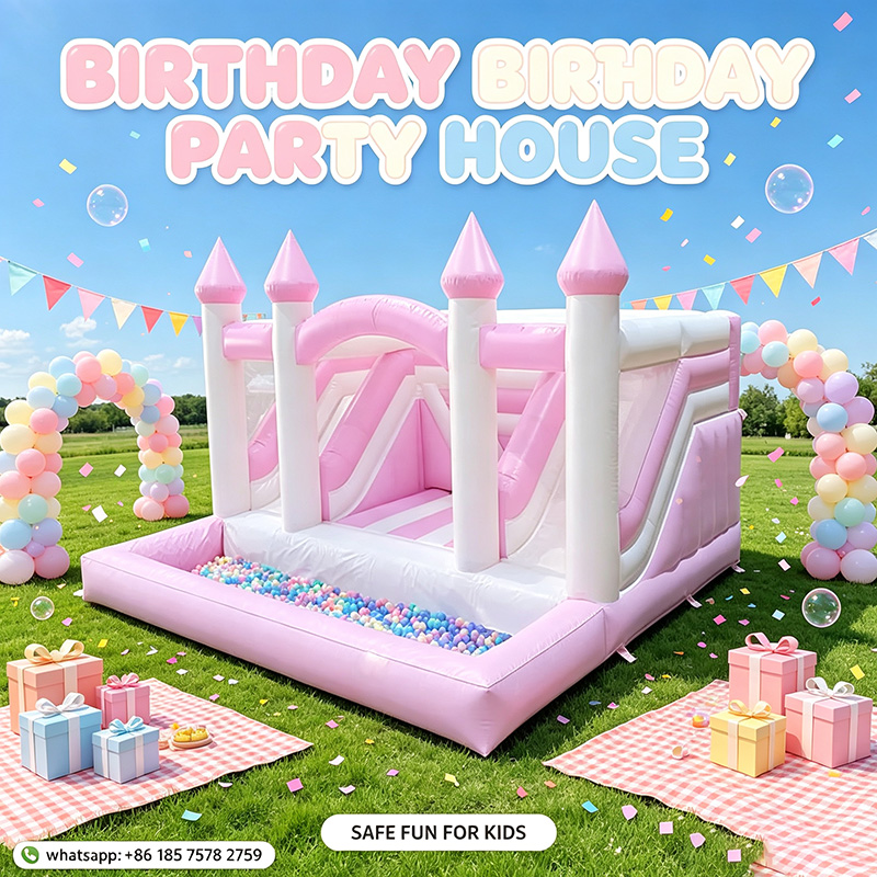 Inflatable Pink Princess Bounc - đánh giá và giá Kids Outdoor Jumping Castle