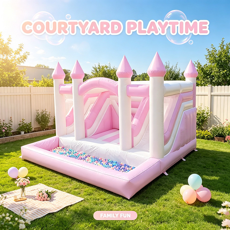Inflatable Pink Princess Bounc - đánh giá và giá Kids Outdoor Jumping Castle