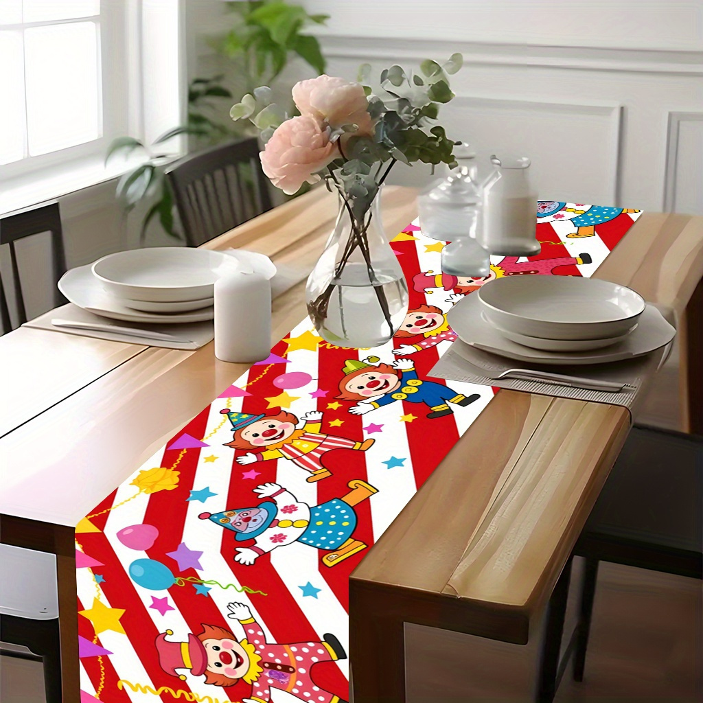 Circus Clown Party Table Runne - đánh giá và giá Kids Outdoor Dining Table