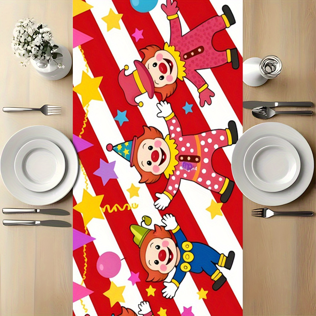 Circus Clown Party Table Runne - đánh giá và giá Kids Outdoor Dining Table