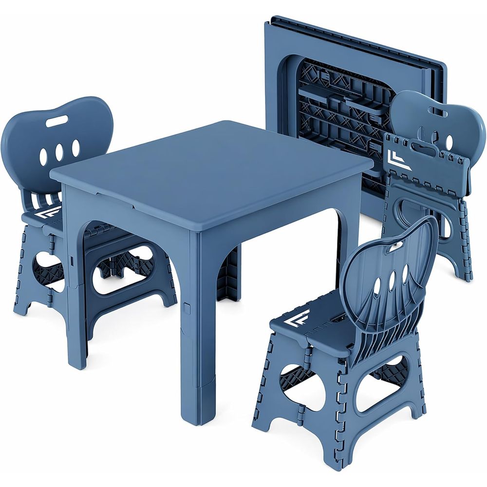 oldable Table and Chair Set, H - đánh giá và giá Kids Outdoor Wooden Table