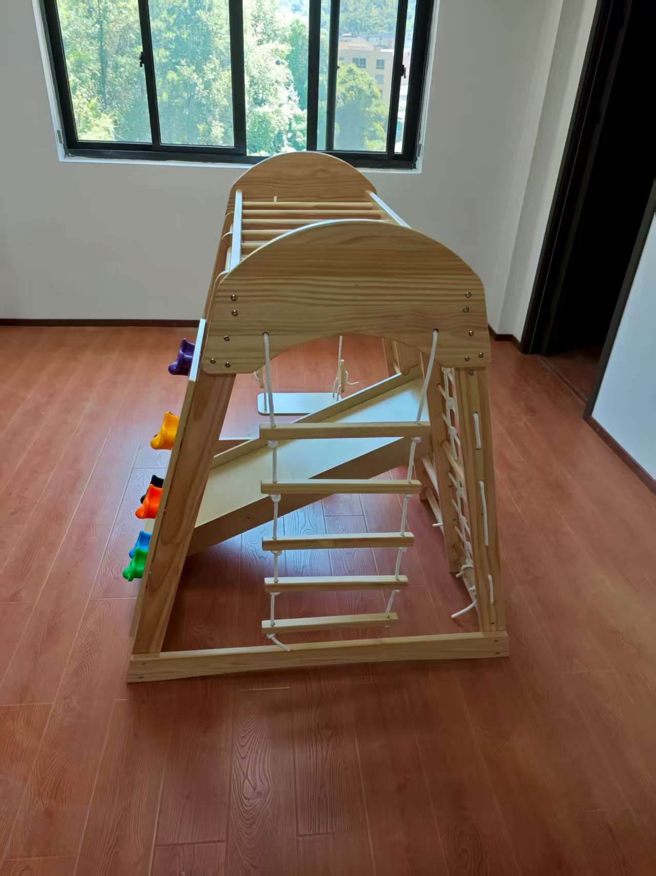 Wooden Kids Climbing Frame Lad - đánh giá và giá Kids Outdoor Playground