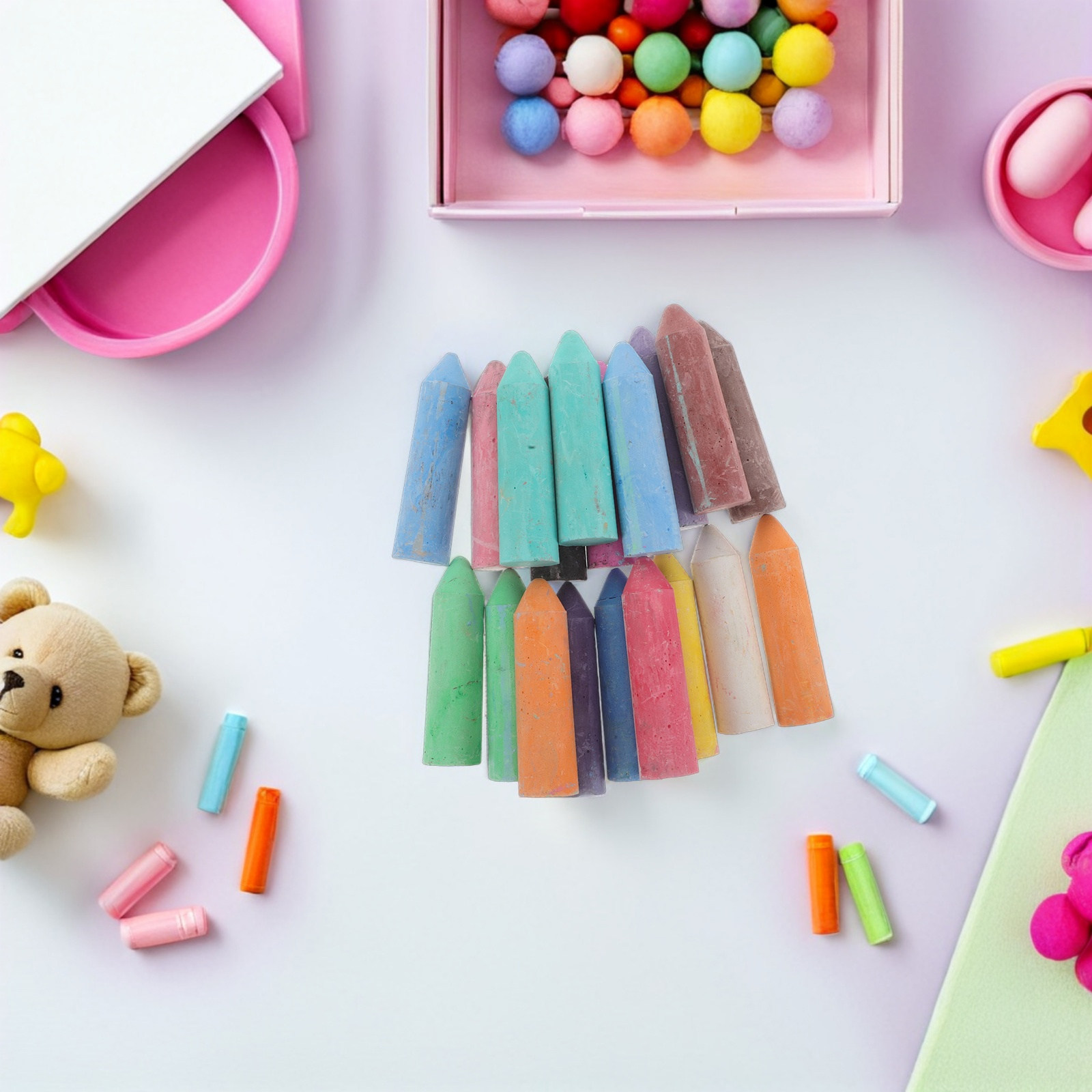 20Pcs Outdoor Game Chalk Jumbo - đánh giá và giá Chalk Outdoor Jumbo
