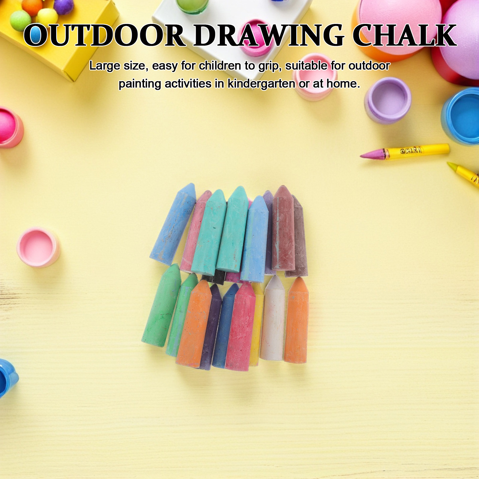 20Pcs Outdoor Game Chalk Jumbo - đánh giá và giá Chalk Outdoor Jumbo