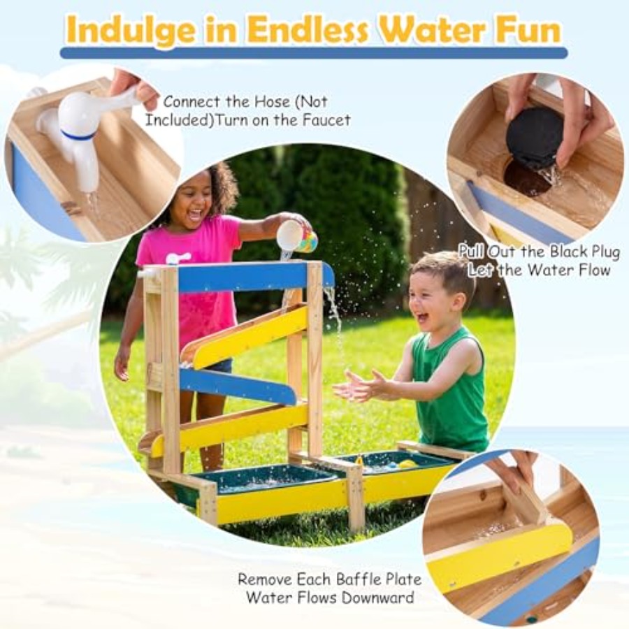 Outdoor kids activity playset  - đánh giá và giá Kids Outdoor Wooden Table
