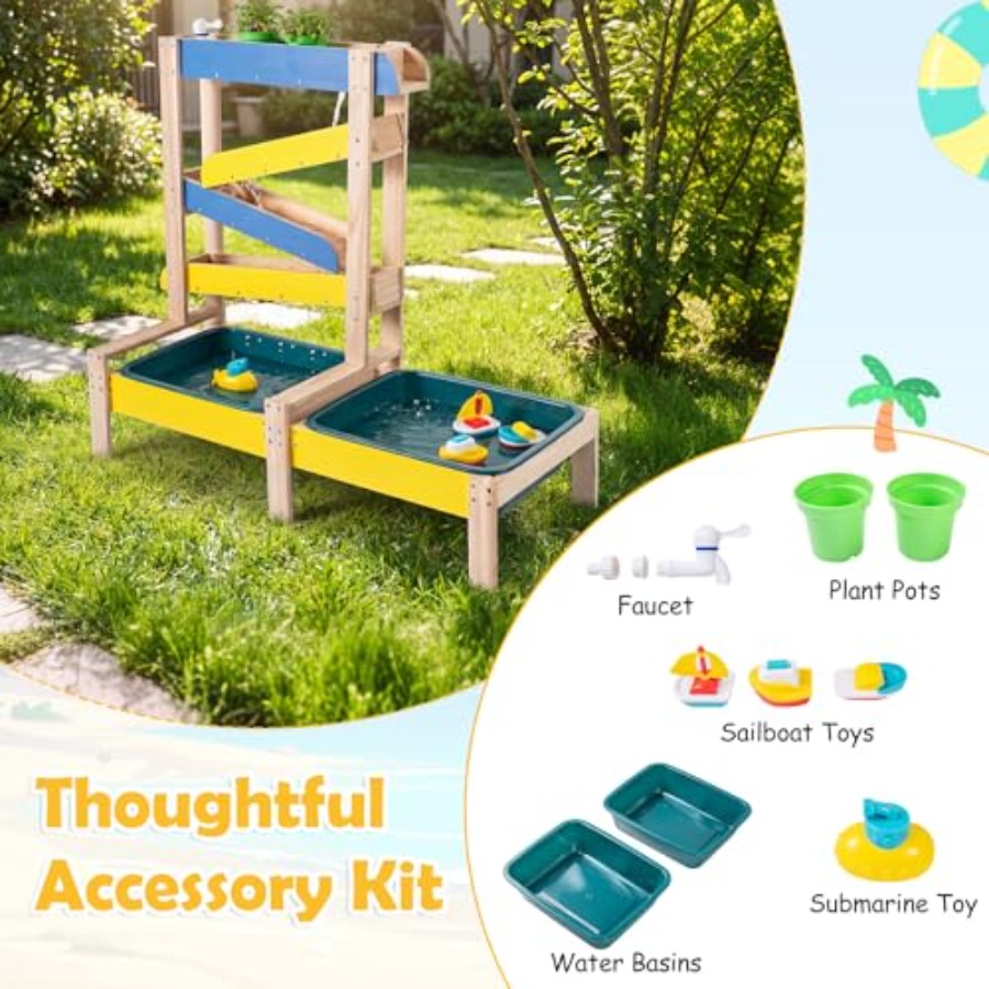 Outdoor kids activity playset  - đánh giá và giá Kids Outdoor Wooden Table