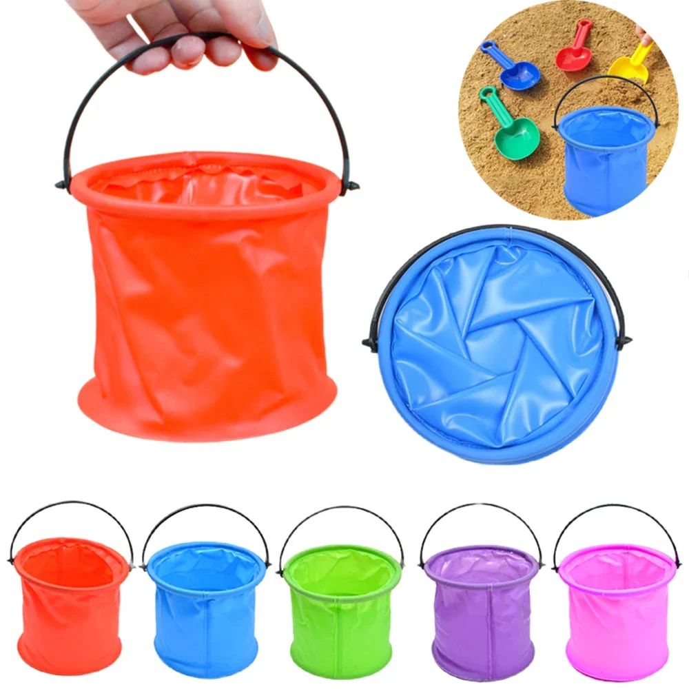 Collapsible Beach Sand Bucket  - đánh giá và giá Kids Outdoor Tools