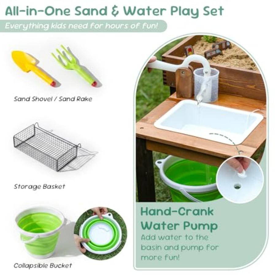 Outdoor wooden sand table for  - đánh giá và giá Kids Outdoor Wooden Table