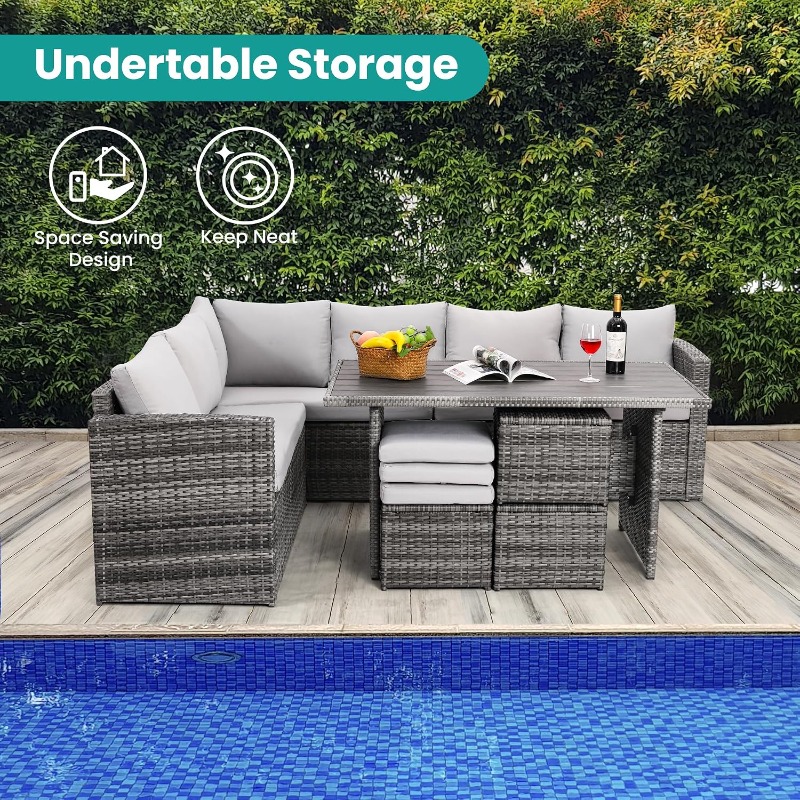Wumiokio Patio Furniture Set,  - đánh giá và giá Kids Outdoor Dining Table