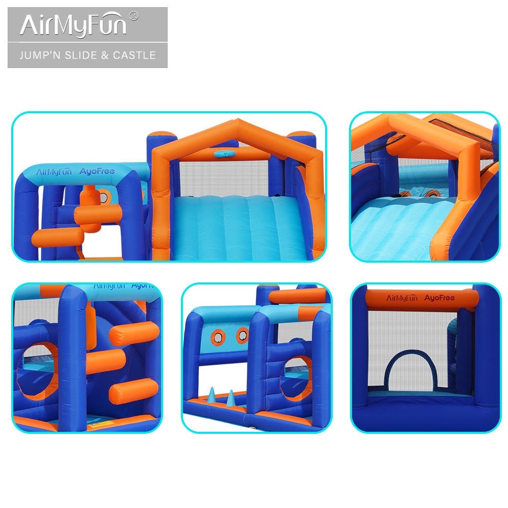 In Stock Best Selling PVC Fabr - đánh giá và giá Kids Outdoor House With Slide
